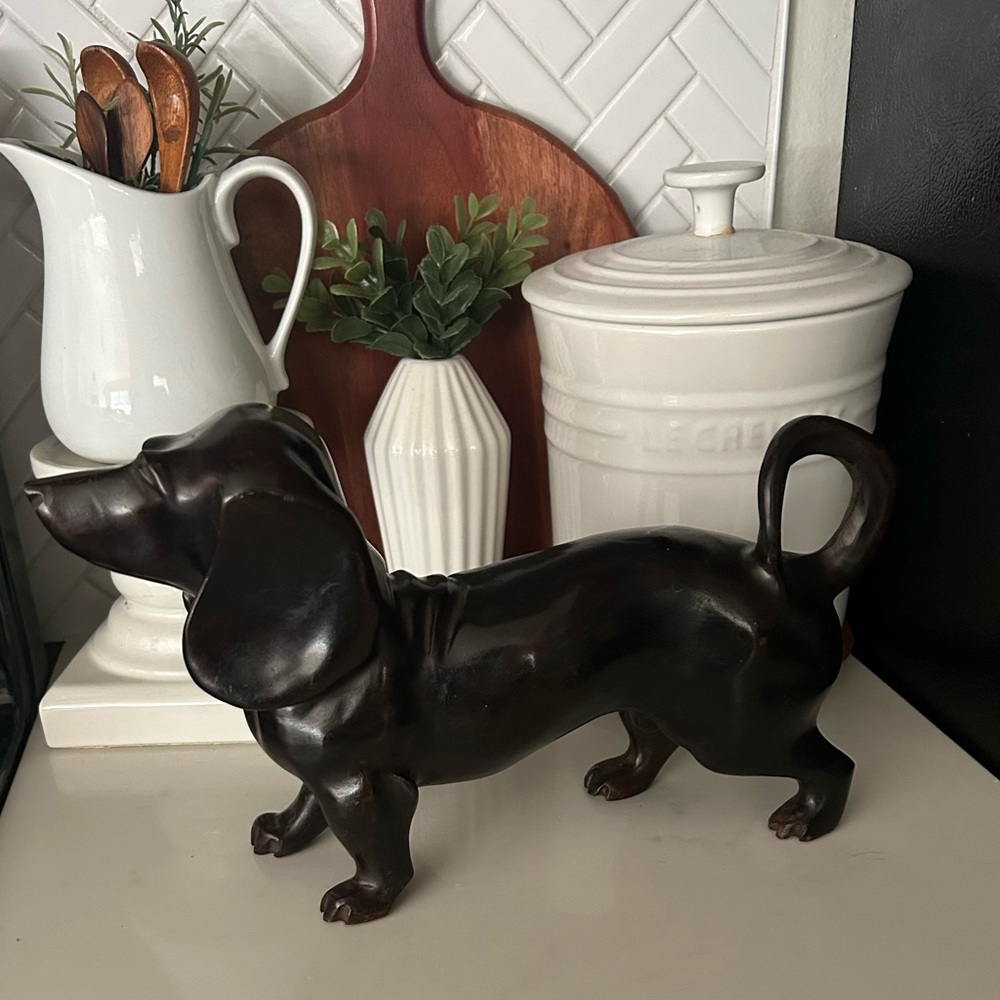 Vintage Brass Dachshund